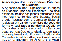 Comunicado: Edital da Associação AFPD