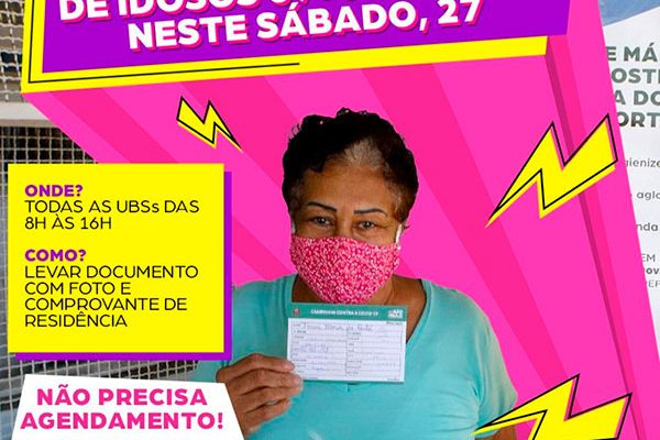 Mutirão de Vacinação de Idoso 69+ Acontece Neste Sábado, 27
